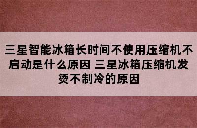 三星智能冰箱长时间不使用压缩机不启动是什么原因 三星冰箱压缩机发烫不制冷的原因